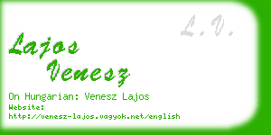 lajos venesz business card